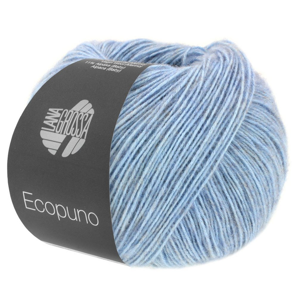 LANA GROSSA ECOPUNO Superweiches Netzgarn aus Baumwolle Häkelwolle, 215 m (72 % Baumwolle kombiniert mit Merino und feinem Alpaka, Superweiches Netzgarn aus Baumwolle, Merino & Alpaka), 50 g Bild 3