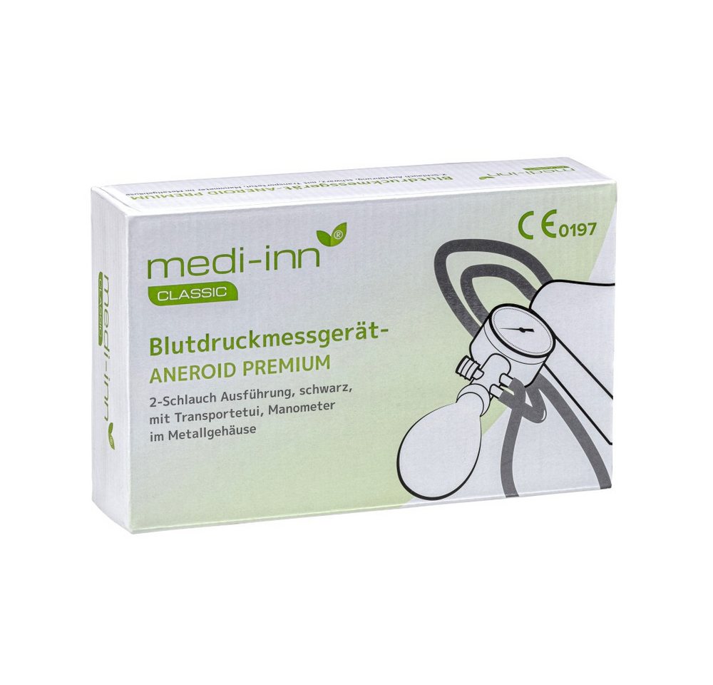 Medi-Inn Blutdruckmessgerät Blutdruckmessgerät Aneroid Premium, 2-Schlauch-System
