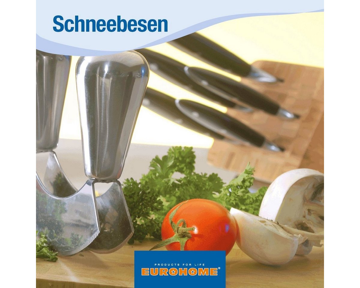 EUROHOME Schneeschläger Schaumschläger Carmen aus rostfreiem Edelstahl spülmaschinengeeignet, Rührer Mixer mit ergonomischem Kunststoffgriff Bild 3