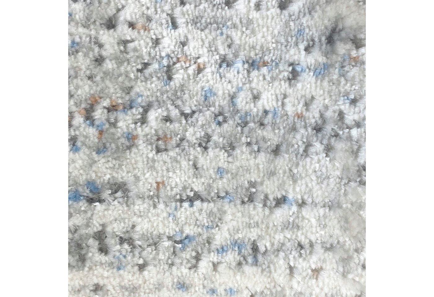 Carpetia Teppich Wohnzimmer Teppich – quadratisches Muster – in grau, rechteckig, Höhe: 12 mm Bild 4