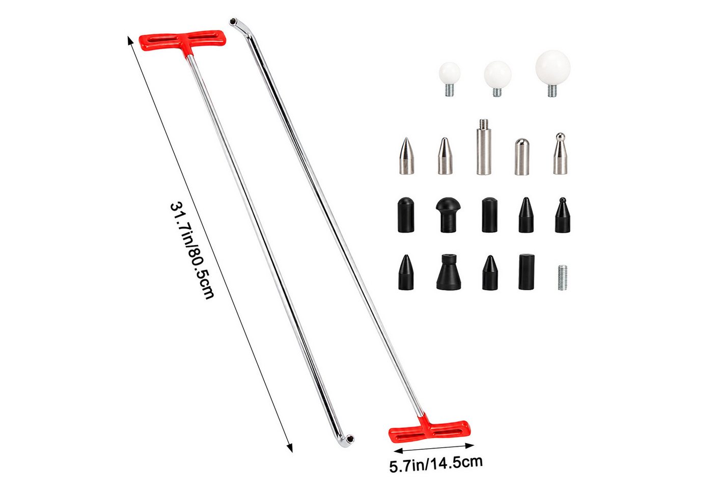 Youyijia Reparatur-Set Ausbeulwerkzeug Auto, Dellen Reparatur Set für Lackfreie Reparatur Bild 2