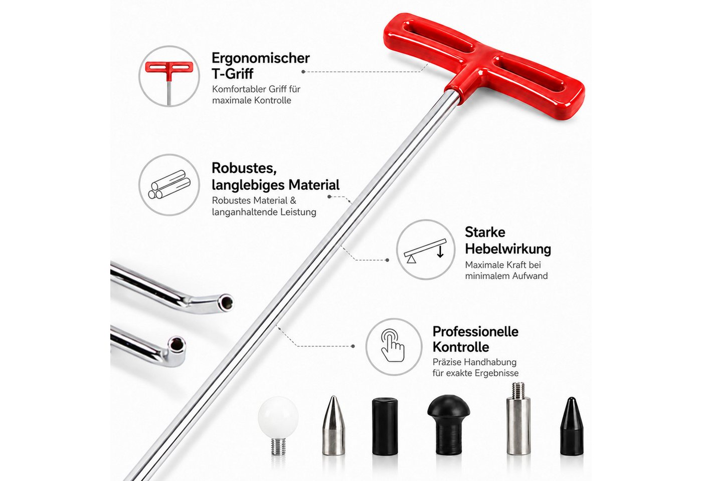 Youyijia Reparatur-Set Ausbeulwerkzeug Auto, Dellen Reparatur Set für Lackfreie Reparatur Bild 4