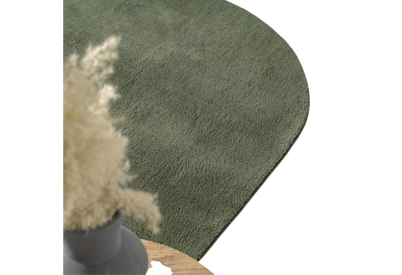 Carpetia Teppich Design Teppich Shape in eleganter Freiform weich Forest Grün, rechteckig, Höhe: 19 mm