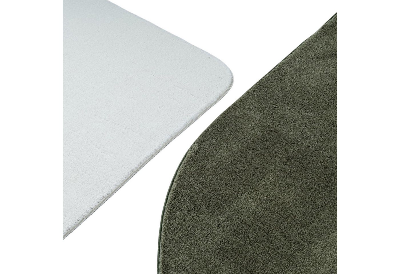 Carpetia Teppich Design Teppich Shape in eleganter Freiform weich Forest Grün, rechteckig, Höhe: 19 mm Bild 2