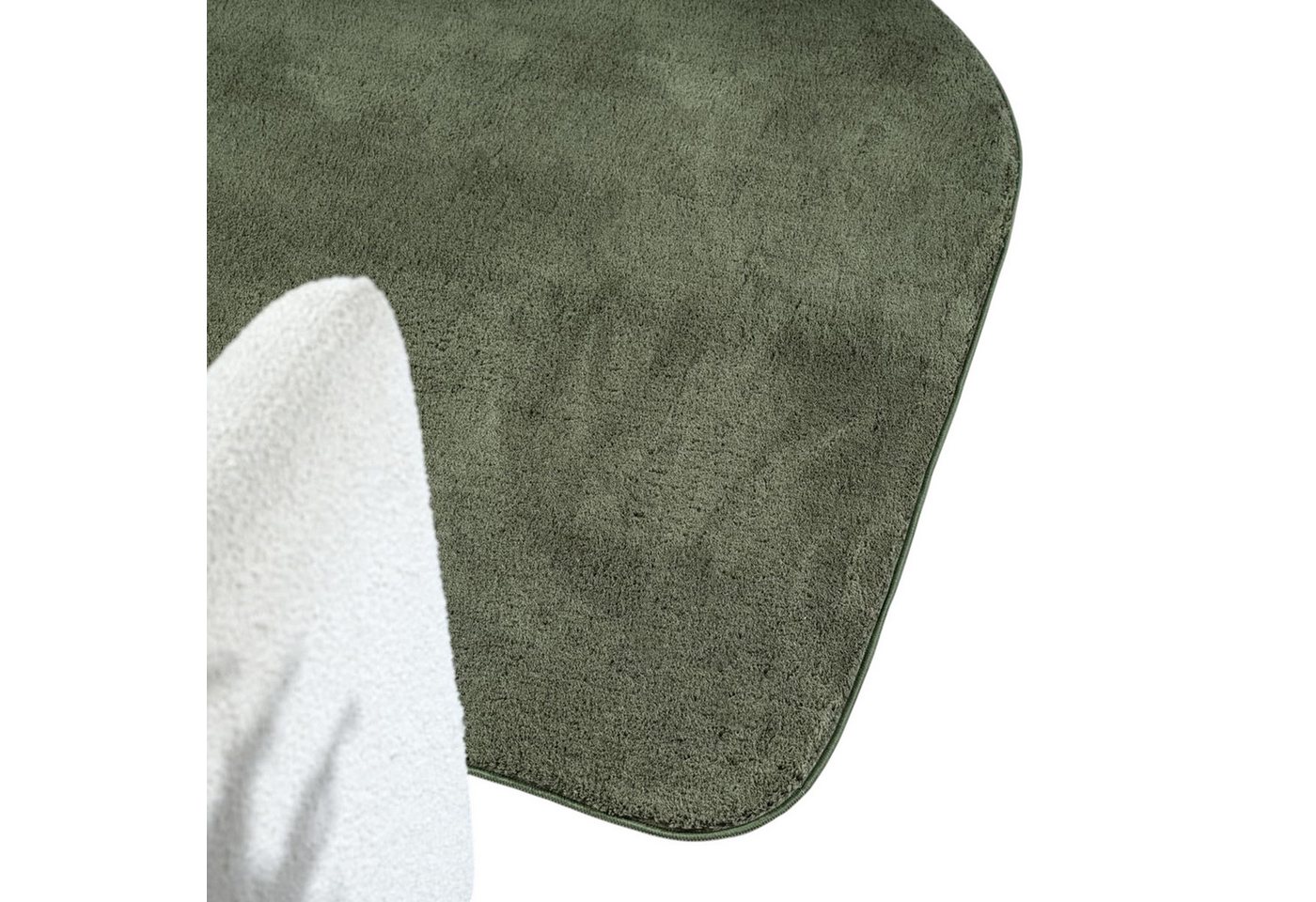Carpetia Teppich Design Teppich Shape in eleganter Freiform weich Forest Grün, rechteckig, Höhe: 19 mm Bild 4