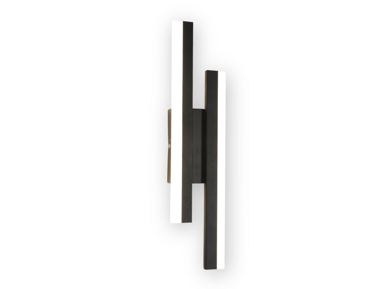 Riserva LED Wandleuchte LED Wandleuchte Innen Modern 16W, 6500K Kaltweiß, Schwarz, 40cm, LED wechselbar, Tageslichtweiß, Wandlampe Linear Lange für Schlafzimmer,Wohnzimmer,Flur,Treppenhaus Bild 4