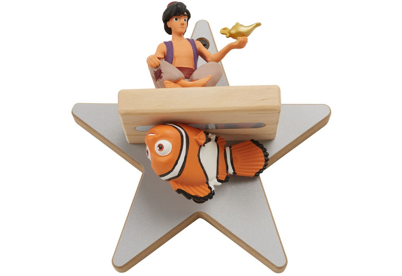 tectake Wandregal Magnetisches Kinderregal für bis zu 25 Figuren, Toniebox geeignet, Tonie Regal MyLittleStory Star 1-tlg., Mit unsichtbarer Aufhängung und integrierter Kabelführung Bild 4
