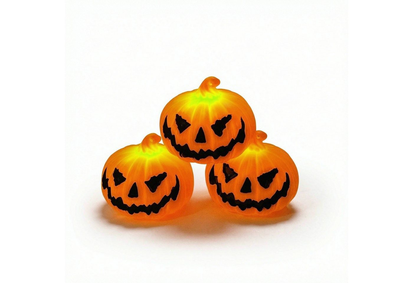 nsihing LED-Kerze Halloween LED-Kürbislichter, 3er-Pack Kerzen Bild 3