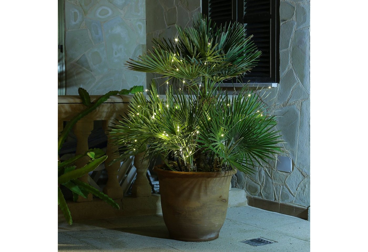 MARELIDA LED-Lichterkette LED Draht Lichtbündel Pflanzenbeleuchtung Blumenstrauß 8 Stränge 100cm, 160-flammig Bild 5