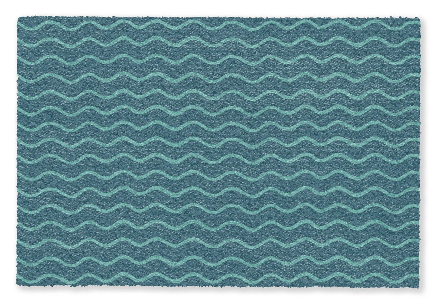 MuchoWow Fußmatte Meer - Tiere - Dunkelblau - Welle, Rechteckig, innen Schmutzfangmatte, Tür, Schmutzfänger Flur, Teppich 60x40 cm