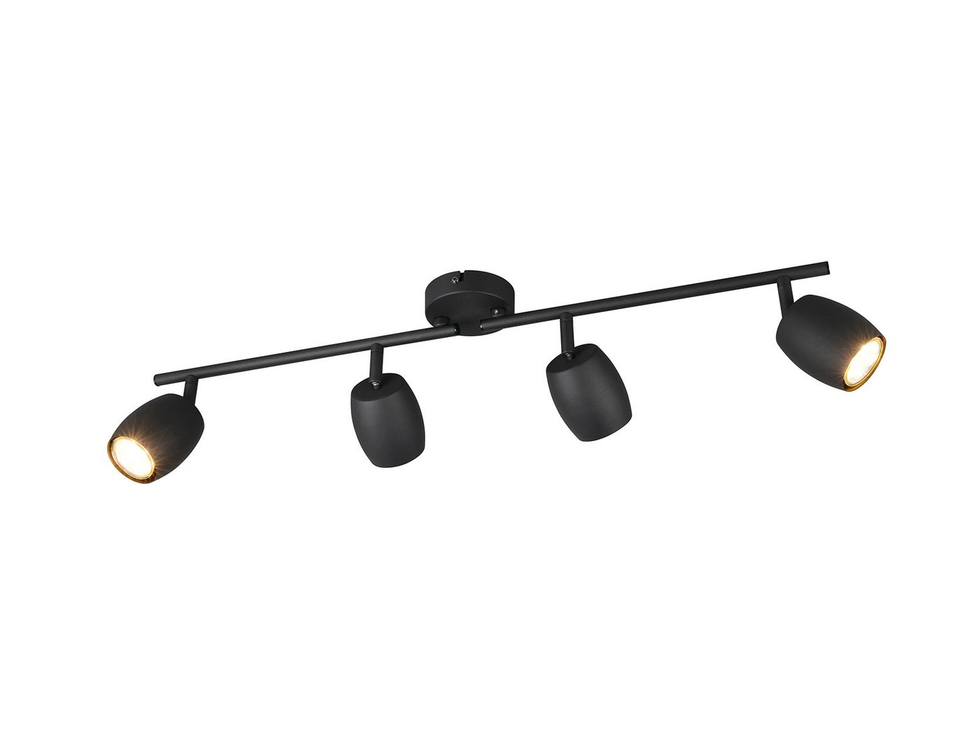 Reality Leuchten LED Deckenstrahler, Dimmfunktion, LED wechselbar, Warmweiß, Innen Strahler mit 4 schwenkbaren Spots für die Decke, Breite 70,5cm Bild 5