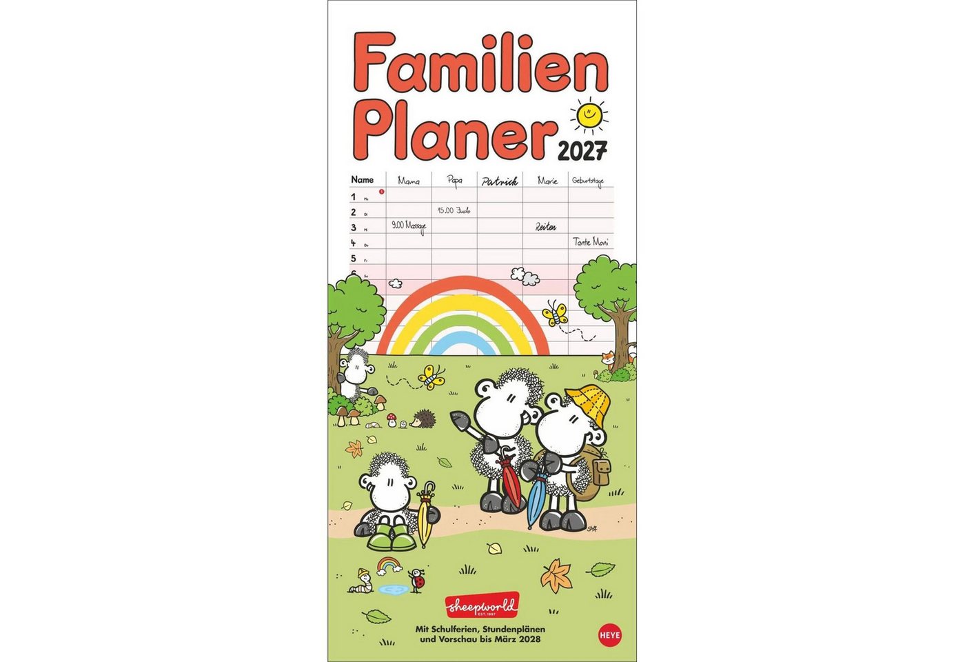 HEYE Wandkalender sheepworld Familienplaner 2027 Bild 2