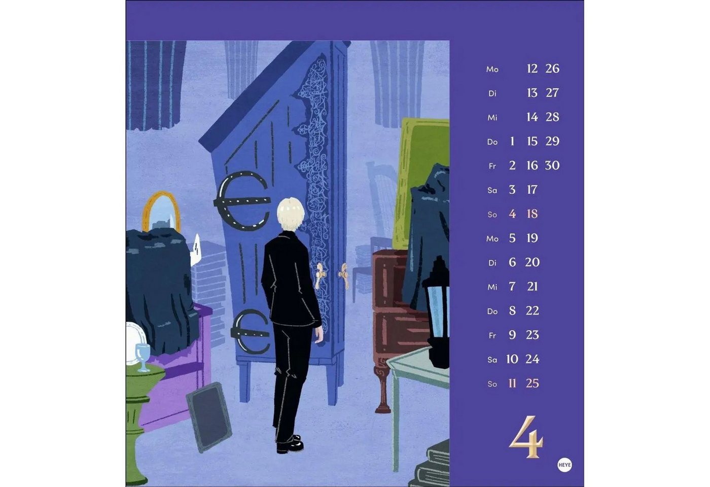 HEYE Monatskalender Harry Potter Postkartenkalender 2027 Bild 4