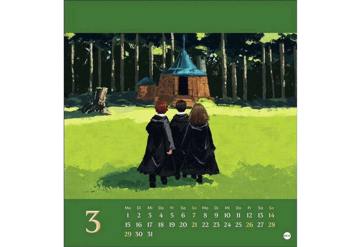 HEYE Monatskalender Harry Potter Postkartenkalender 2027 Bild 5
