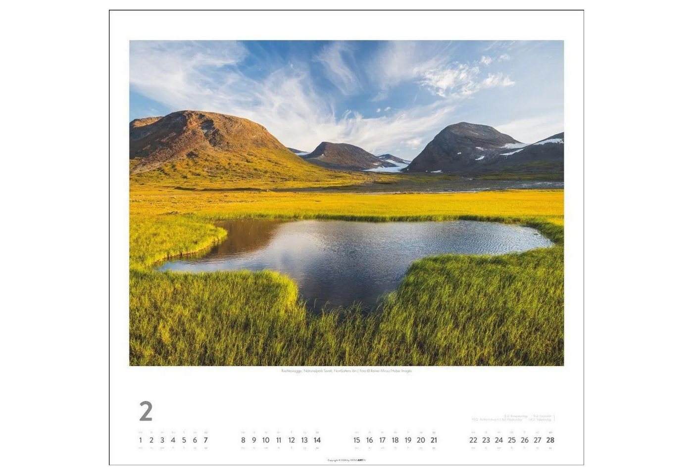 Wandkalender Schweden Kalender 2027 - Licht und Wasser Bild 3