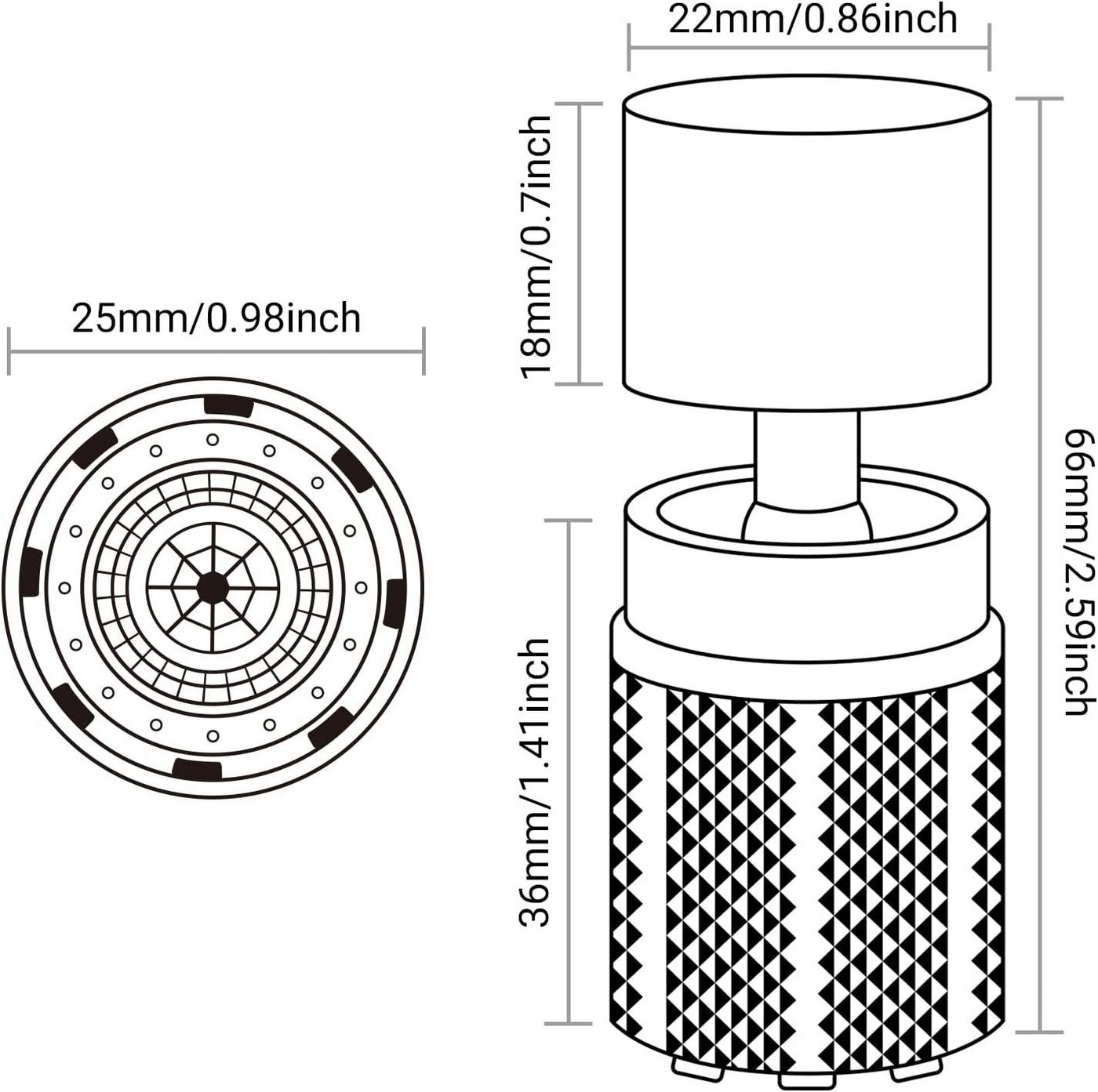 FELIXLEO Strahlregler Wasserhahnaufsatz 3 Strahlarten 6 Adapter Küche Bad, (1-tlg) Bild 2