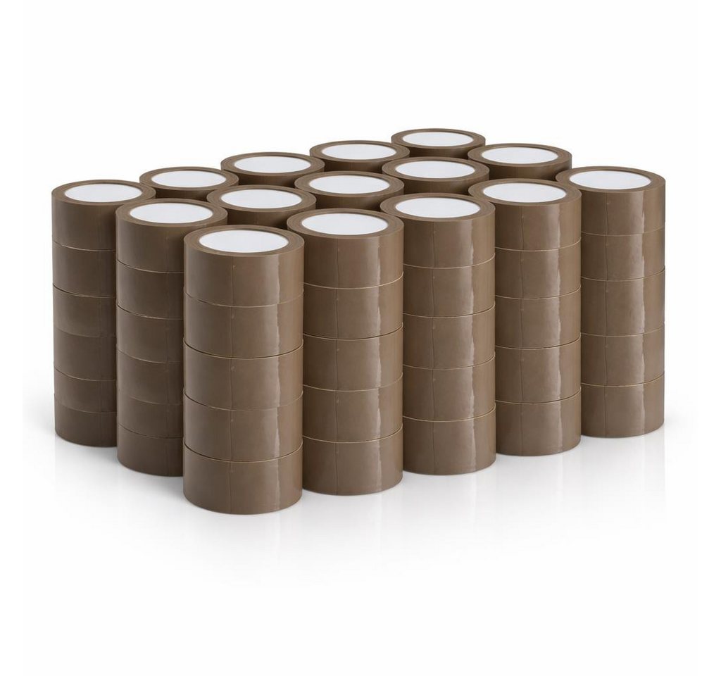 BAYLI Klebeband 6 Rollen Braun PP Klebeband 48mm x 66m - starkes Paketband, reißfest