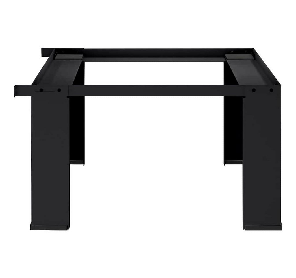 vidaXL Waschmaschinenumbauschrank Waschmaschinen-Podest Schwarz 64 x 55 x 32,5 cm Stahl (1-St)