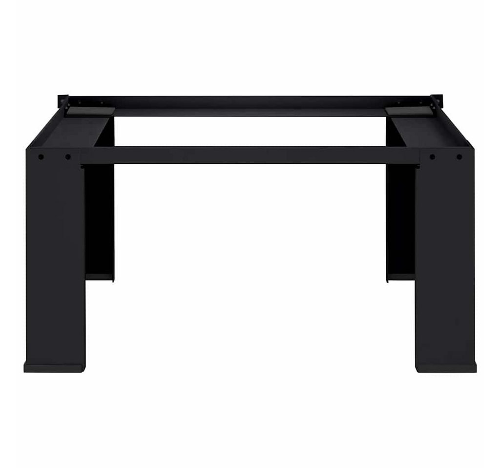 vidaXL Waschmaschinenumbauschrank Waschmaschinen-Podest Schwarz 64 x 55 x 32,5 cm Stahl (1-St) Bild 3