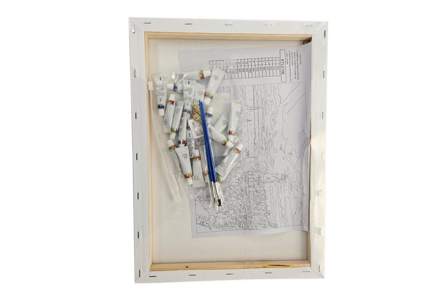 Realb2b Malen nach Zahlen XL Jaguar Malset – Kreatives Malen nach Zahlen mit Rahmen 40x50cm (Komplettes Malset: Kreatives Malen nach Zahlen mit Rahmen und Farben, Malen nach Zahlen Set: Leinwand 40x50cm, Acrylfarben, Pinsel, Rahmen), Jaguar Malset: Hochwertige Leinwand 40x50cm mit Acrylfarben & Rahmen Bild 3