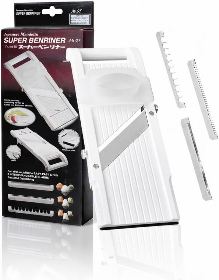 Benriner Gemüsehobel BN-95W Profi Mandoline Gemüsehobel 95 mm, (1-St)