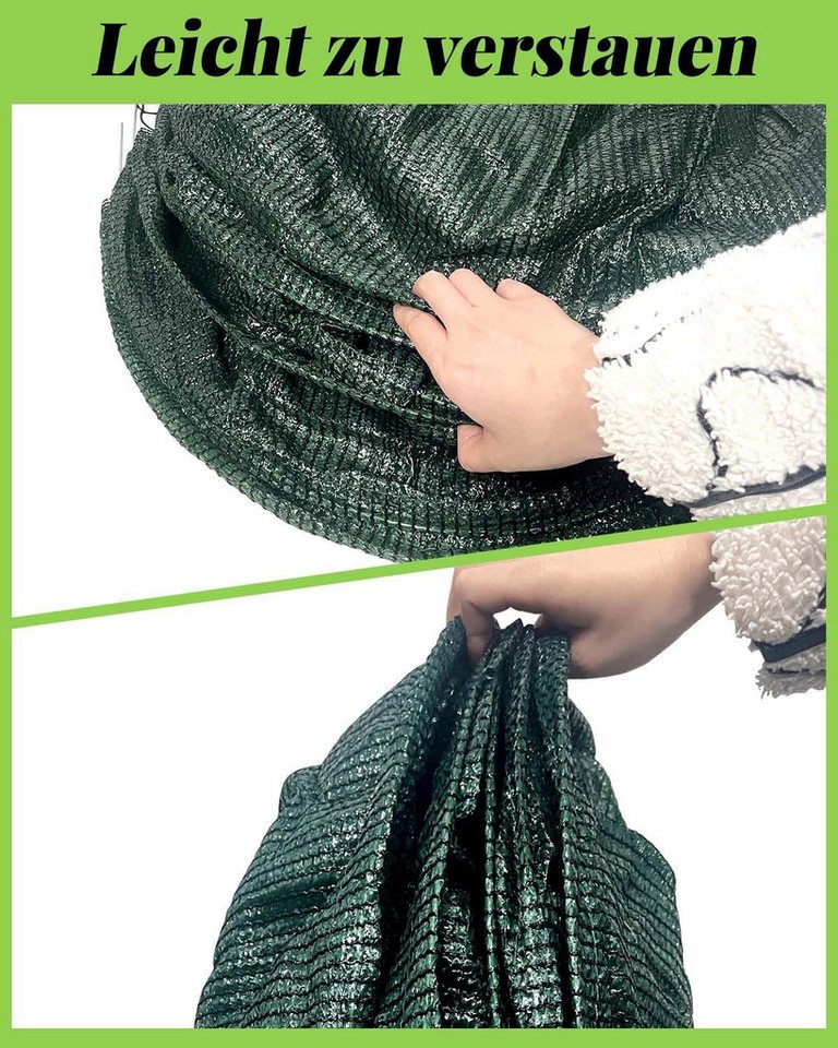 FANNOU Pflanztunnel 300x45x45cm Quick&Easy Netztunnel mit Schattiernetz und Kordel, 7 Tunnelbögen Abdeckung Gemüsebeet Hochbeet, Schutz vor Fraß Bild 3