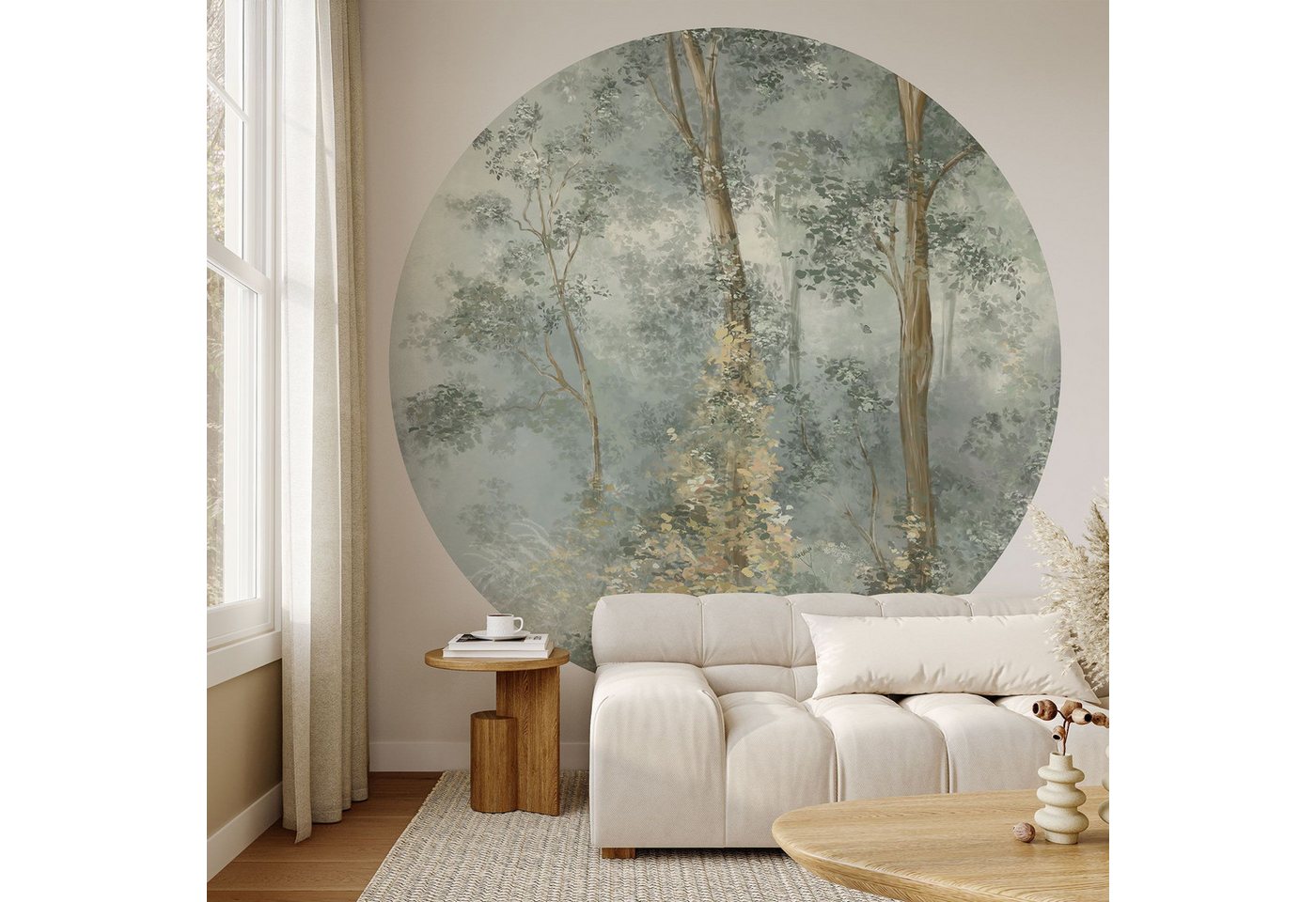 K&L Wall Art Fototapete Natur Vliestapete für Wohnzimmer Blumentapete, floral, bedruckt, wahlweise als Klebetapete zum Ankleben oder Vliestapete zum Tapezieren Bild 2