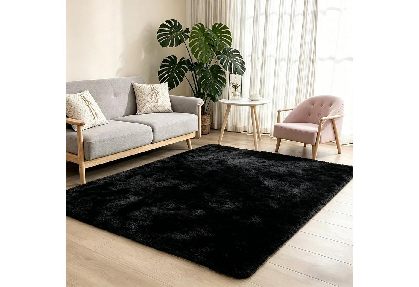 MCC direct Hochflor-Teppich Hochflor-Teppich – luxuriöser Flauschteppich - 7 Größen & 7 Farben Bild 2