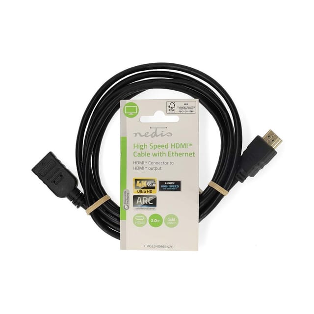 Nedis CVGL34096BK20 HDMI cable