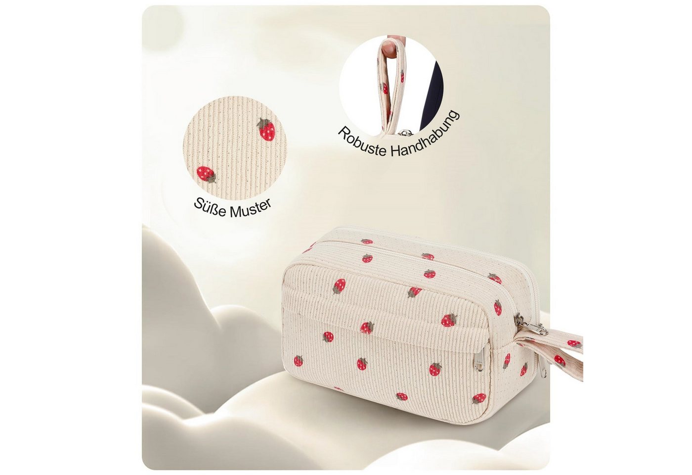 FOUORTUNATE-BEE Federmäppchen Große Kapazität Federmäppchen mit Reißverschluss, (1-tlg., Schulmaterial Schulmäppchen Stiftetasche für Schule & Büro)