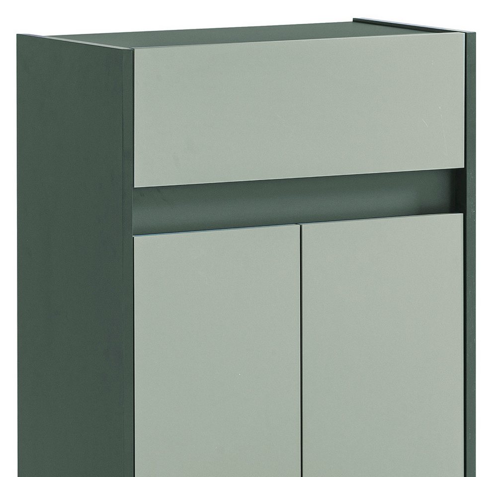 Lomadox Badkommode LOANO-80, Badmöbel Badezimmerschrank Kommode modern in grün Bild 2