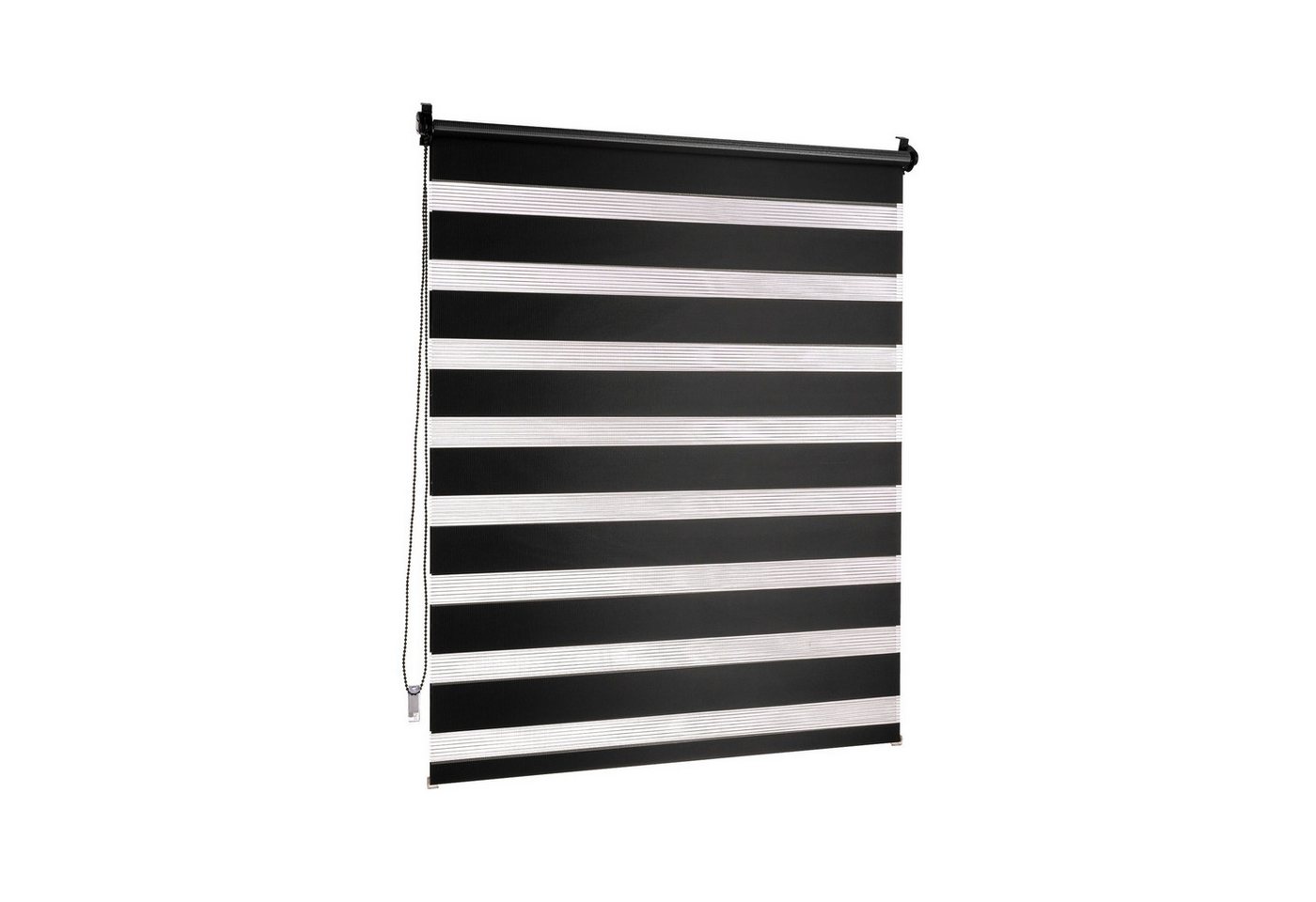 Doppelrollo Klemmfix Doppelrollo / Duo Rollo, 65 x 150 cm, schwarz, Victoria M., blickdicht, ohne Bohren, freihängend, Klemmfix Bild 2