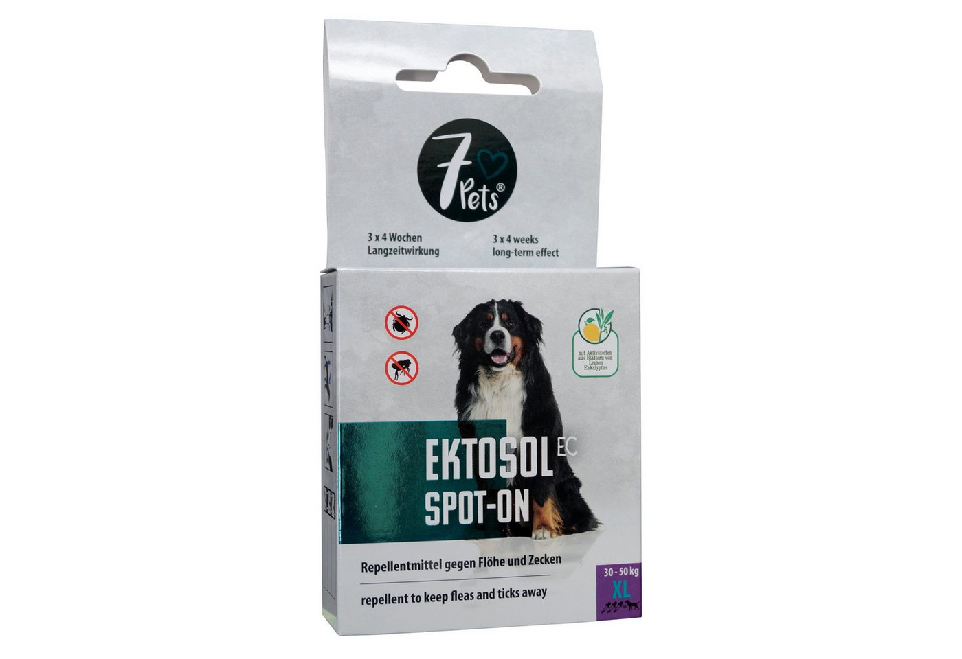7Pets Zeckenschutzmittel Ektosol EC Spot-On für Hunde, XL 3x 4,5 ml, 13.5 ml Bild 2