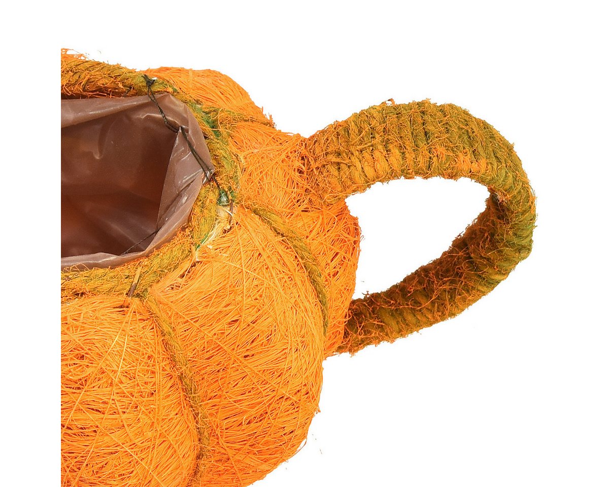 Florists Products Streudeko Pflanzkanne im Kürbisdesign für Herbstdeko und Bild 2