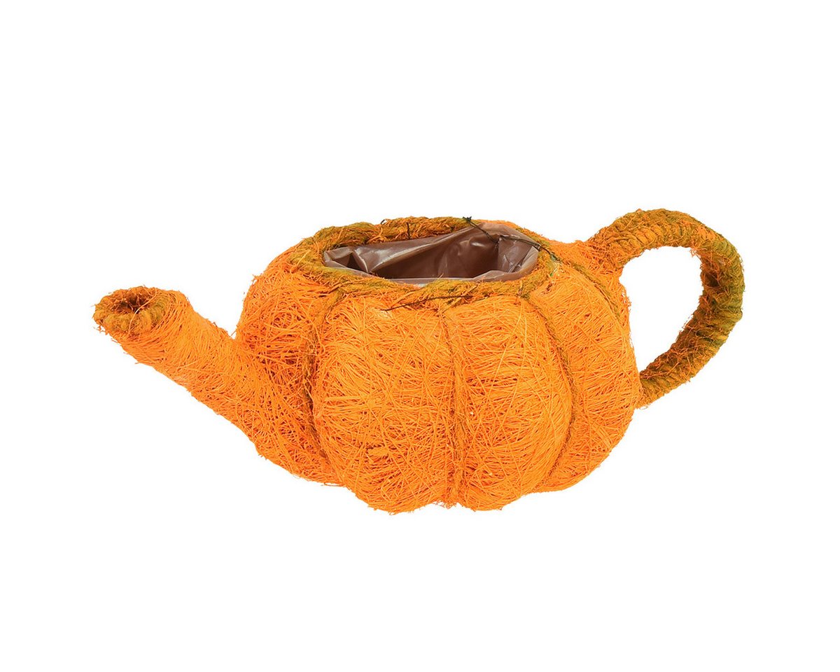 Florists Products Streudeko Pflanzkanne im Kürbisdesign für Herbstdeko und Bild 3