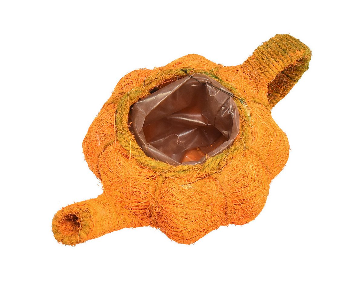 Florists Products Streudeko Pflanzkanne im Kürbisdesign für Herbstdeko und Bild 4
