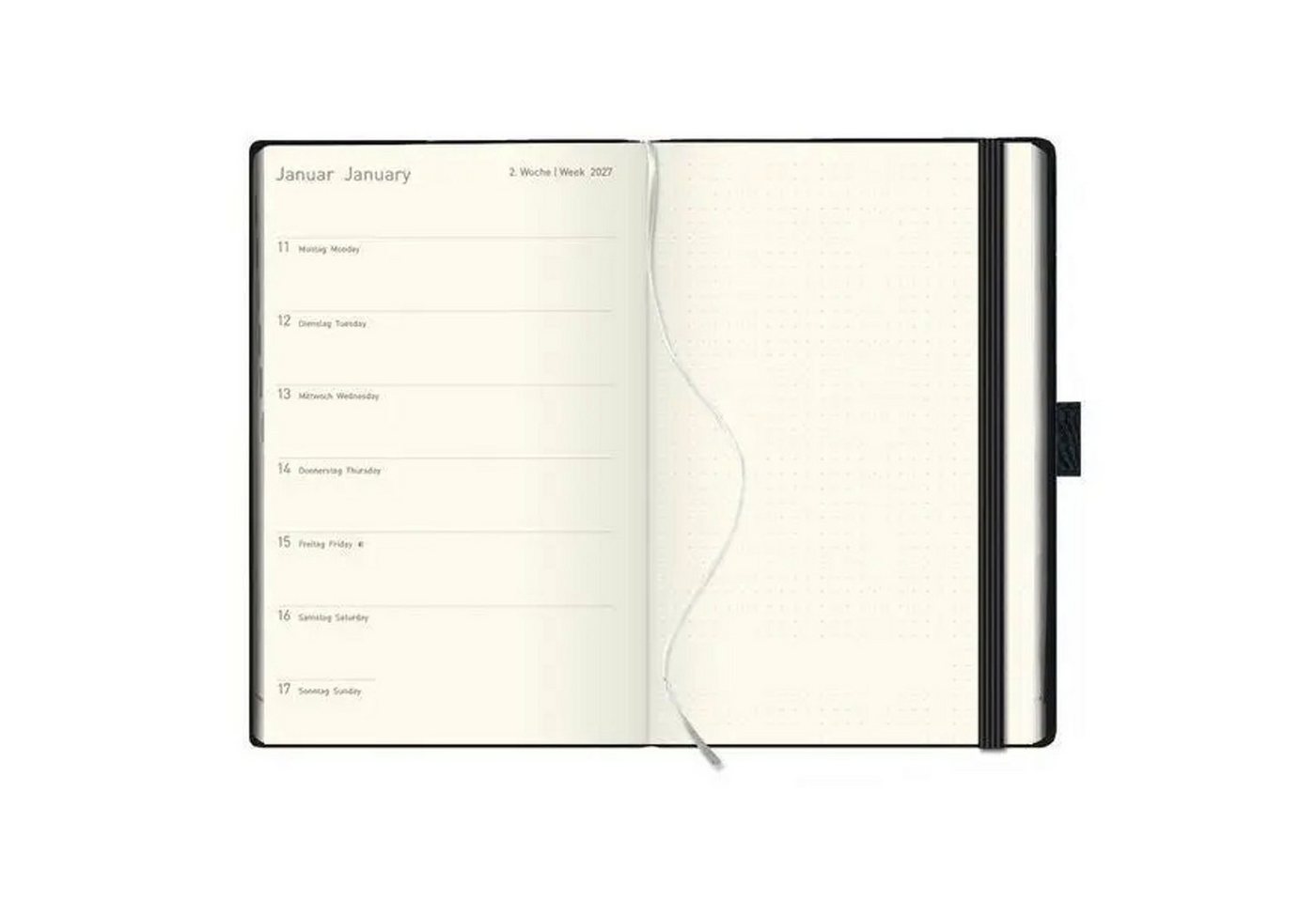 Korsch Verlag Taschenkalender Terminkalender Times Big18 Balaton schwarz 18 Monate 2027/2028