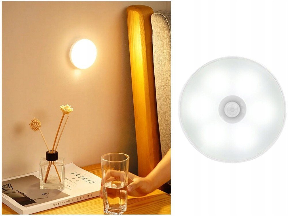 VERK GROUP LED Nachtlicht 1-3x LED Nachtlicht Bewegungs- & Dämmerungssensor USB Licht, LED fest integriert, Bewegungs- & Dämmerungssensor, USB-aufladbar Bild 2