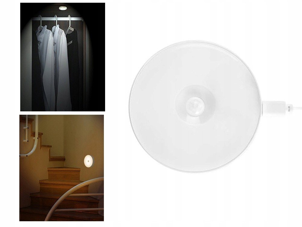 VERK GROUP LED Nachtlicht 1-3x LED Nachtlicht Bewegungs- & Dämmerungssensor USB Licht, LED fest integriert, Bewegungs- & Dämmerungssensor, USB-aufladbar Bild 4