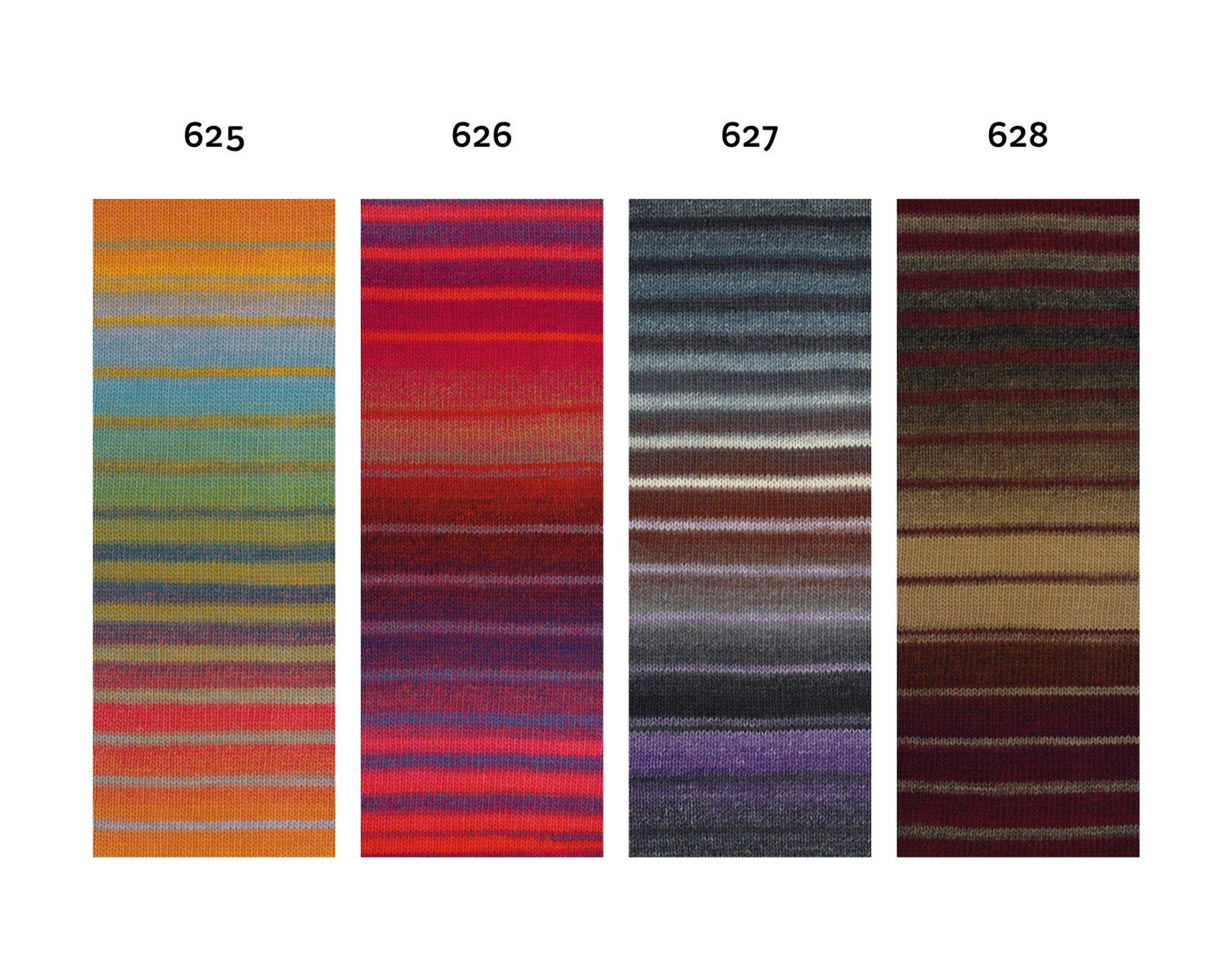 LANA GROSSA GOMITOLO MODO Farbverlaufsgarn 700 m Schurwolle Häkelwolle, 700 m (Ideal für Pullover, Cardigans, Schals und Accessoires, Markanter Farbverlauf für individuelle Strickdesigns), 200 g
