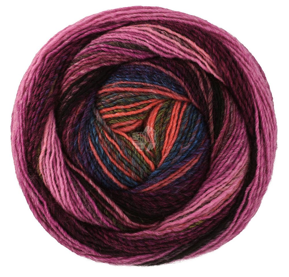 LANA GROSSA GOMITOLO MODO Farbverlaufsgarn 700 m Schurwolle Häkelwolle, 700 m (Ideal für Pullover, Cardigans, Schals und Accessoires, Markanter Farbverlauf für individuelle Strickdesigns), 200 g Bild 2