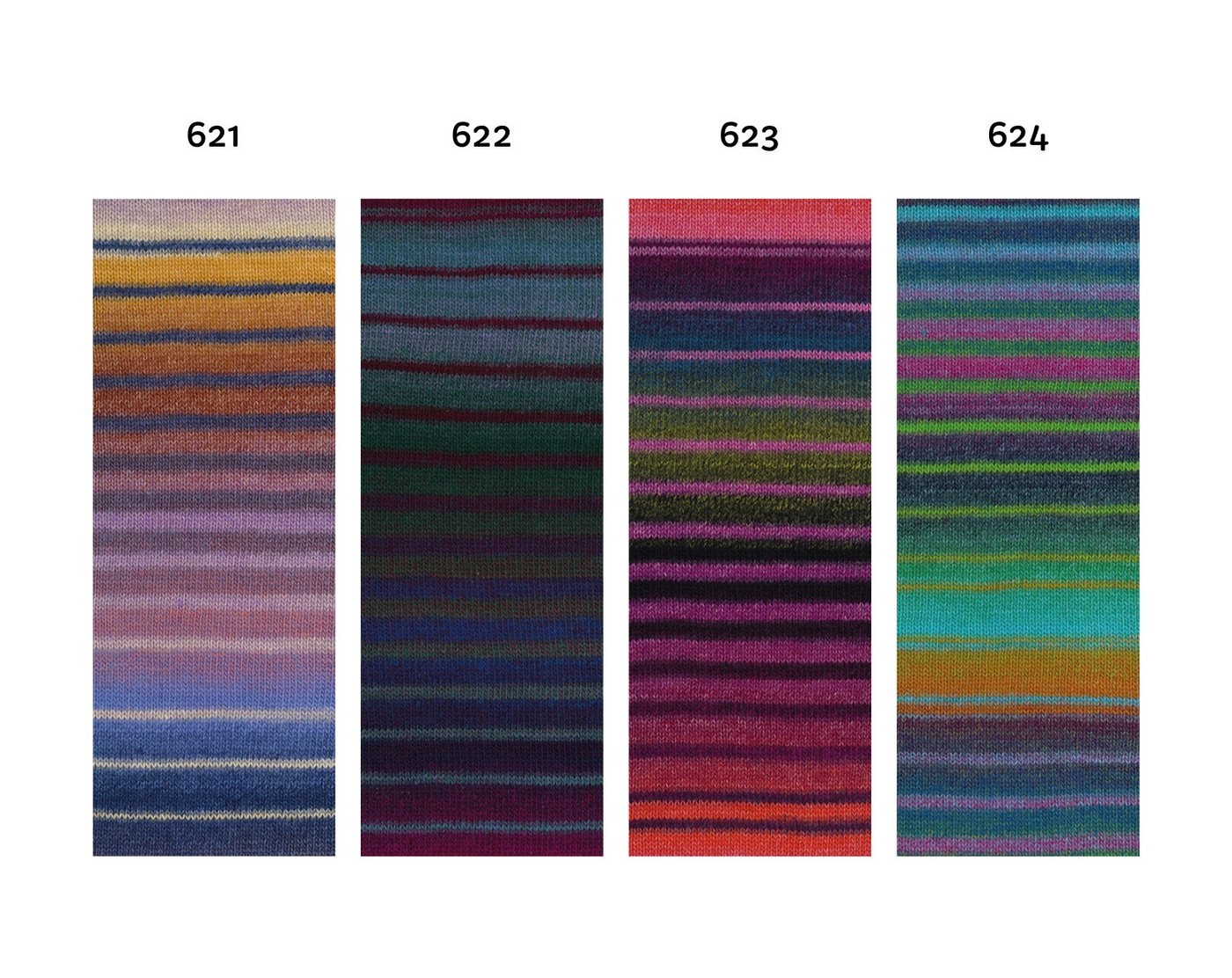 LANA GROSSA GOMITOLO MODO Farbverlaufsgarn 700 m Schurwolle Häkelwolle, 700 m (Ideal für Pullover, Cardigans, Schals und Accessoires, Markanter Farbverlauf für individuelle Strickdesigns), 200 g Bild 4