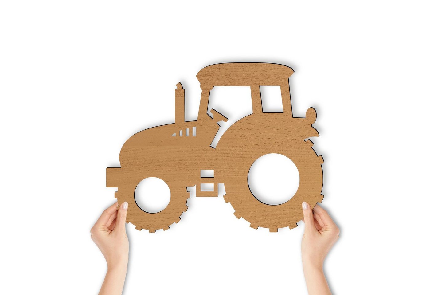 Namofactur LED Nachtlicht Wandlampe Kinderzimmer Kinder Nachtlicht Traktor I MDF Holz, LED fest integriert, Warmweiß Bild 3