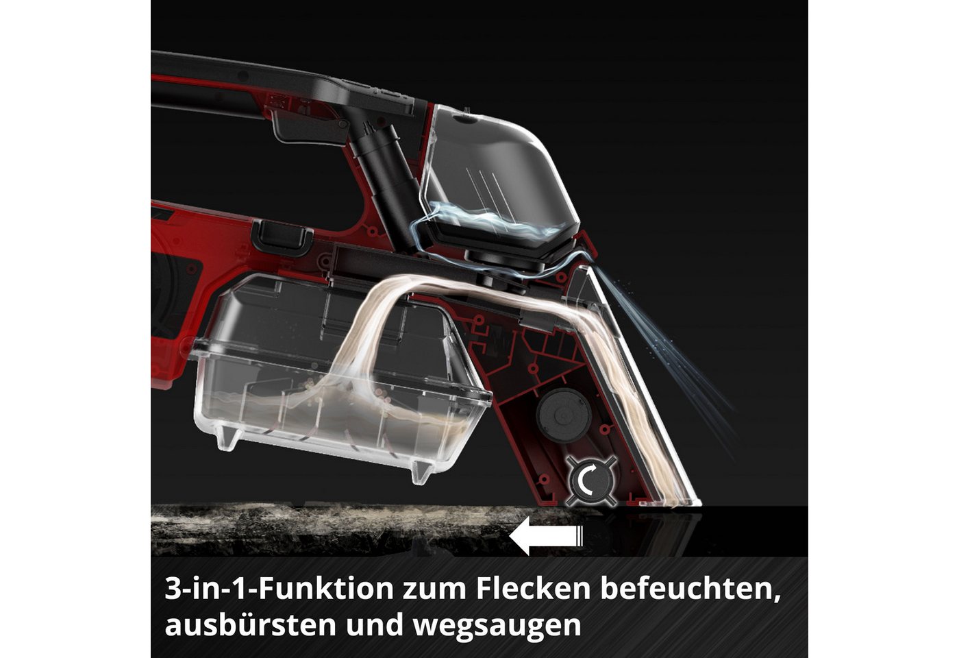 Einhell Wasch-Sauger TE-SCL 18/200 Li (1x 2,5 Ah), Inkl. Akku und Ladegerät Bild 5