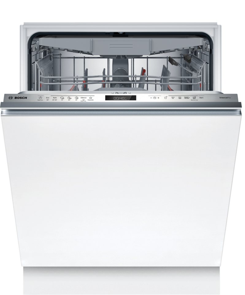 BOSCH vollintegrierbarer Geschirrspüler Serie 6 SMD6ECX18E, 14 Maßgedecke, Optimiertes Trocknen durch automatische Türöffnung und extrem leise Bild 4