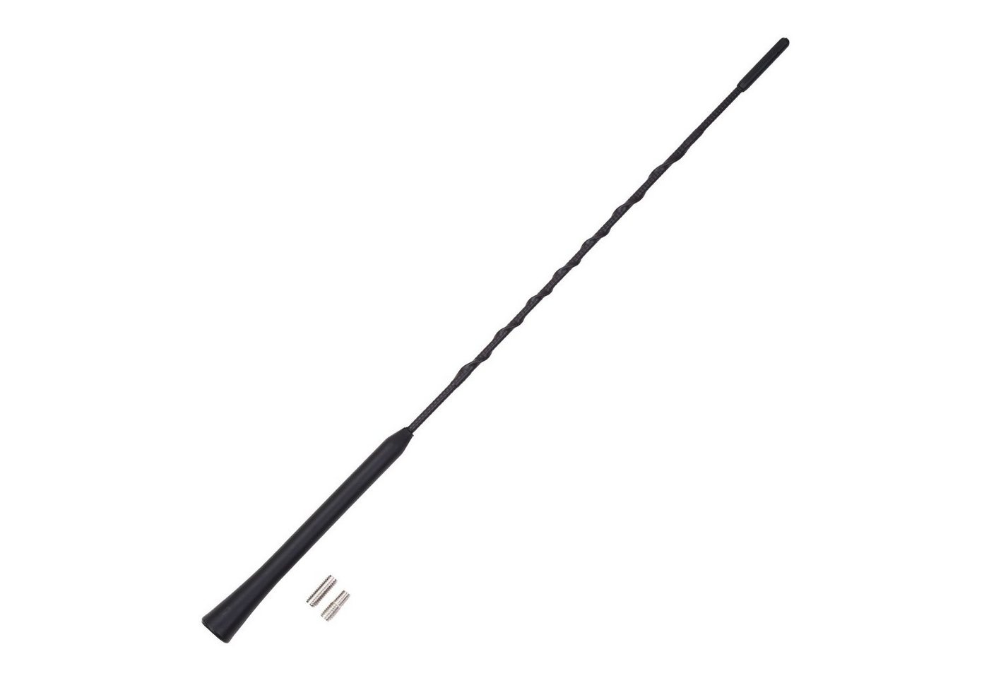 Cartrend Sport Antennen-Stab 33cm Dach-Antenne 16V Autoradio-Ersatzantennenstab (AM,FM,UKW,Radio), M5/M6-Gewinde Adapter Fiberglas Antenne AM FM UKW Auto-Radio Bild 2