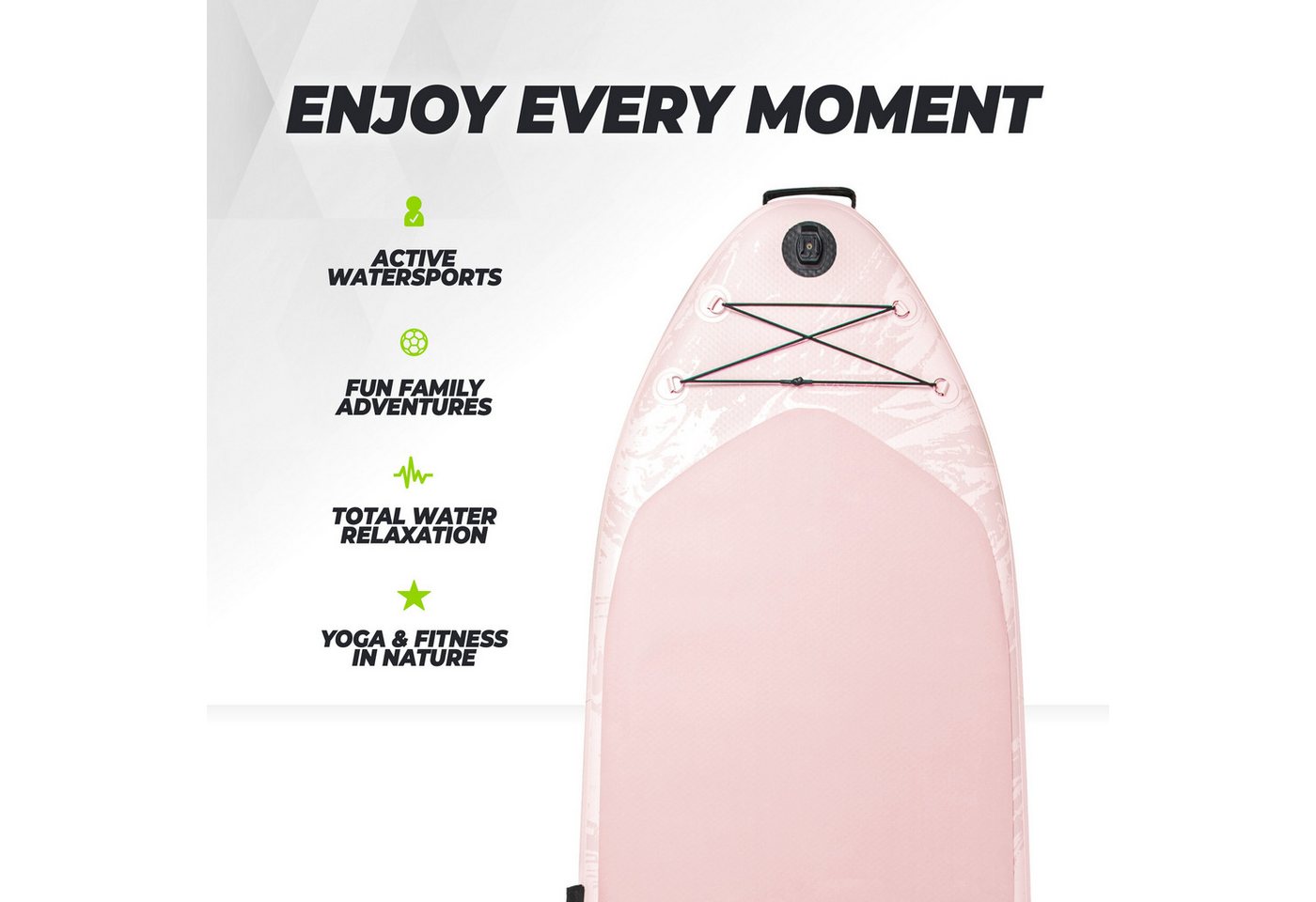 VirtuFit Inflatable SUP-Board VirtuFit Yoga SUP Board 335 Altrosa