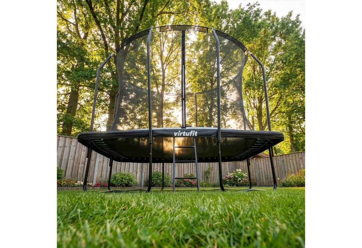 VirtuFit Gartentrampolin VirtuFit Premium Rechteck-Trampolin mit Sicherheitsnetz - 183 x 274 cm