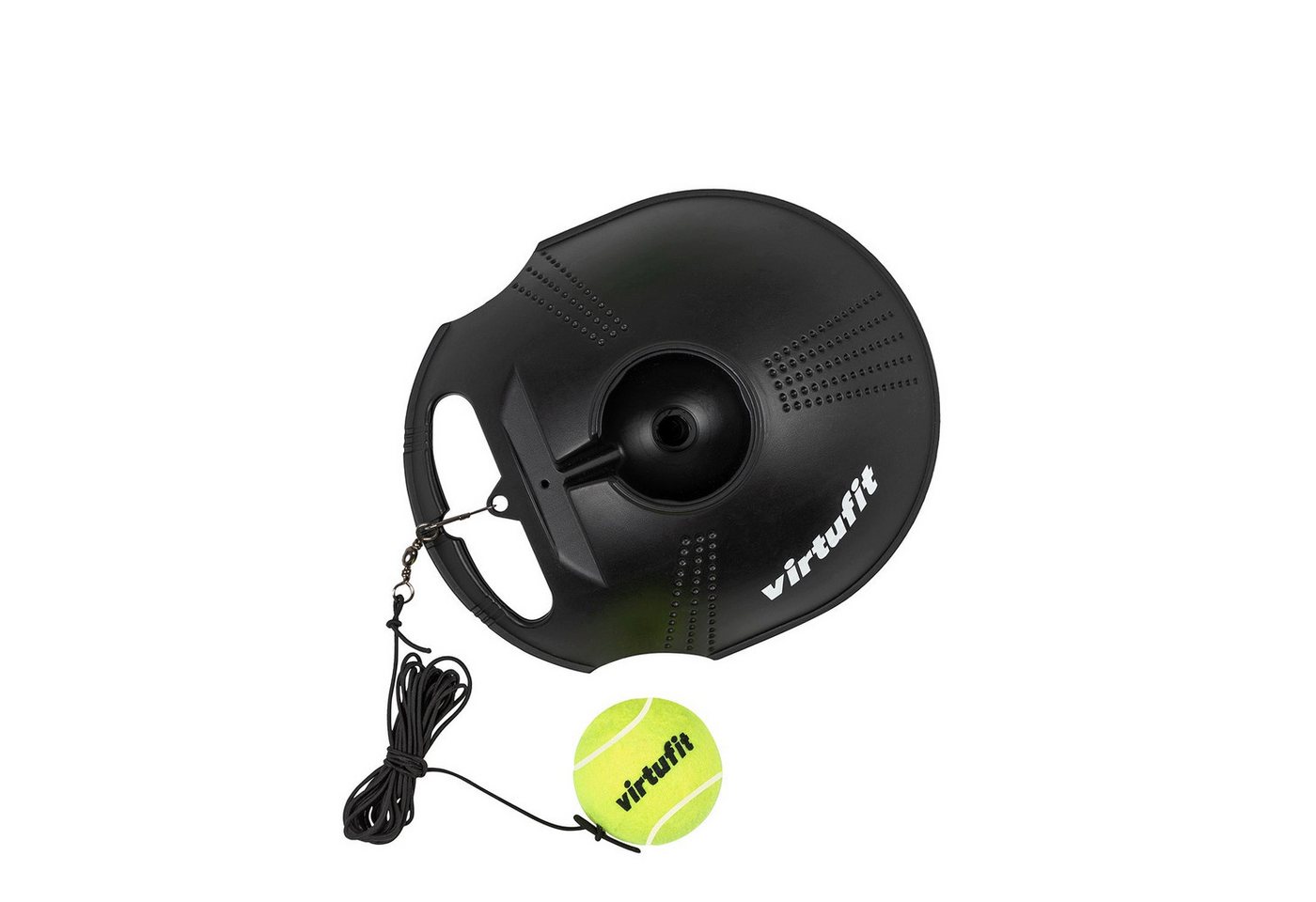VirtuFit Tennisschläger VirtuFit Tennistrainer mit 3 Bällen und 370 cm elastischem Koord Bild 4