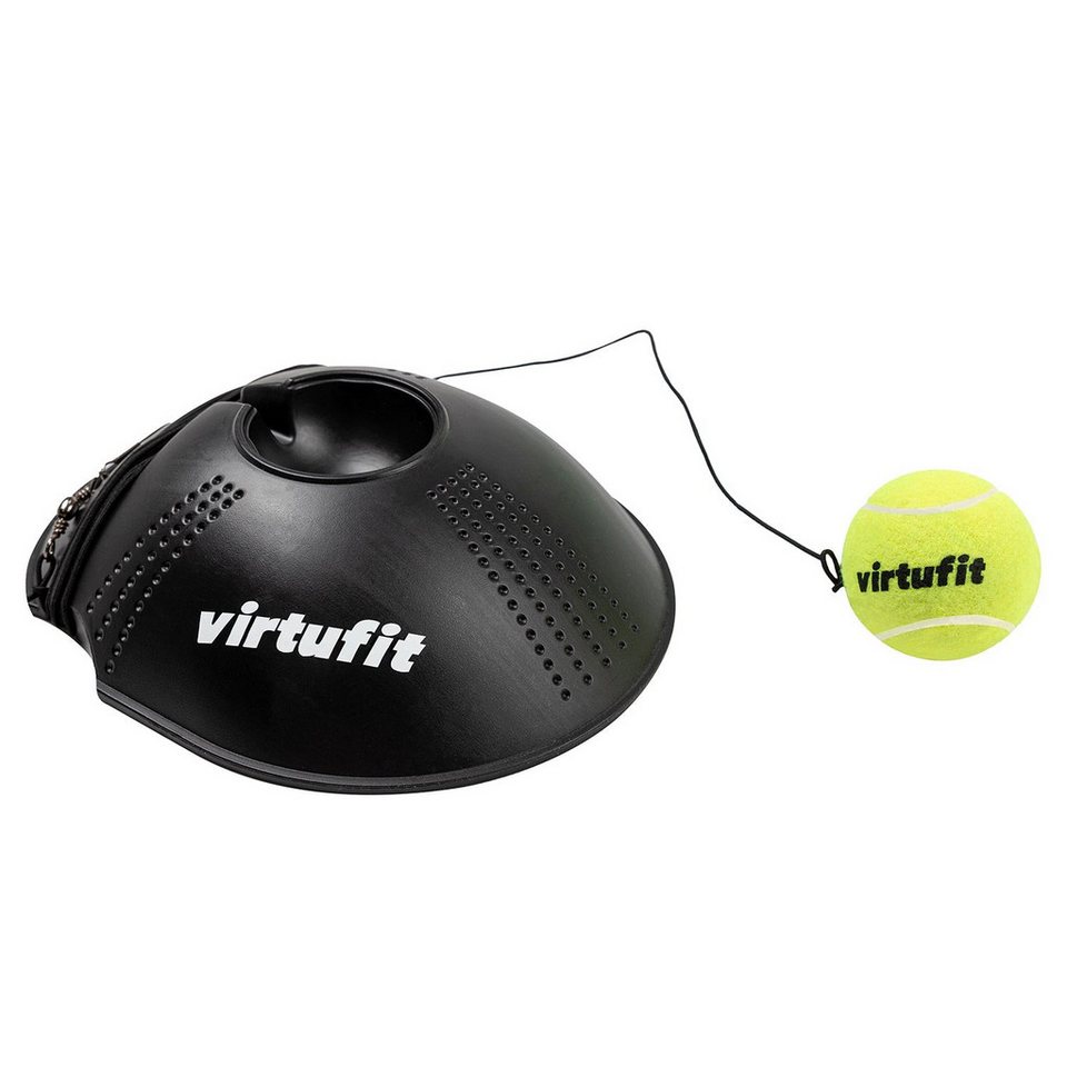 VirtuFit Tennisschläger VirtuFit Tennistrainer mit 3 Bällen und 370 cm elastischem Koord Bild 5